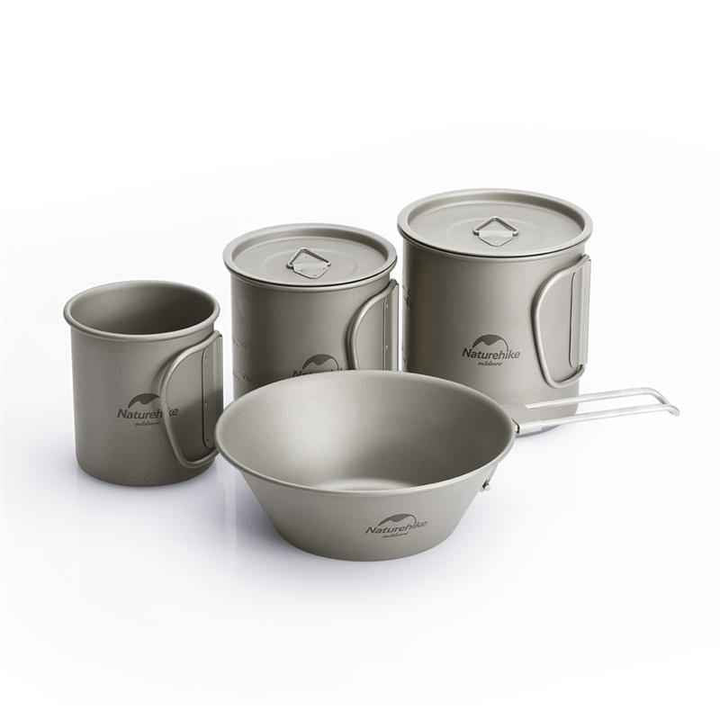 Naturehike Outdoor Ultralight Pure Titanium Cup Bowl