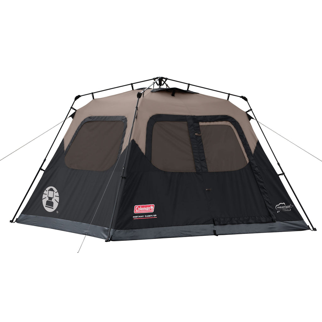 Coleman 6-Person Instant Cabin | 10 x 9 ft | Black & Grey