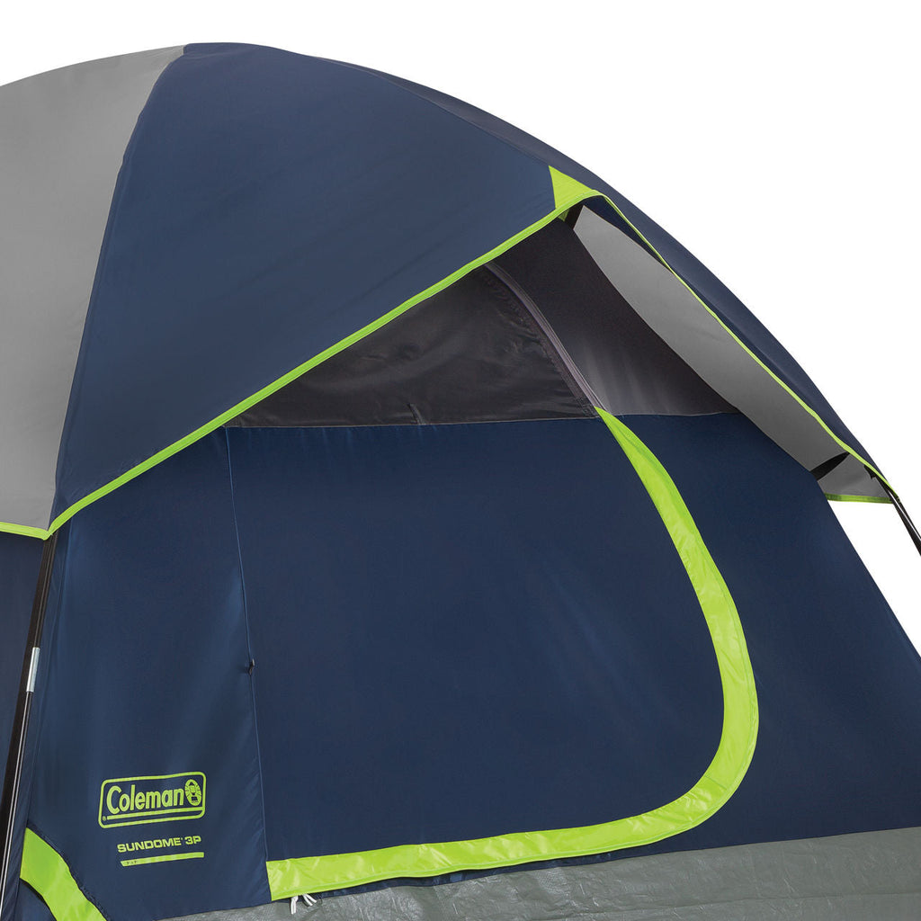 Coleman Sundome® 3-Person Camping Tent | 7 ft x 7 ft | Deep Navy