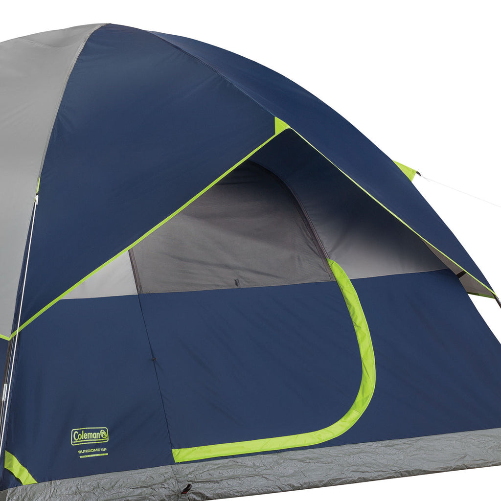 Coleman Sundome® 6-Person Camping Tent | 10 ft x 10 ft | Navy & Grey
