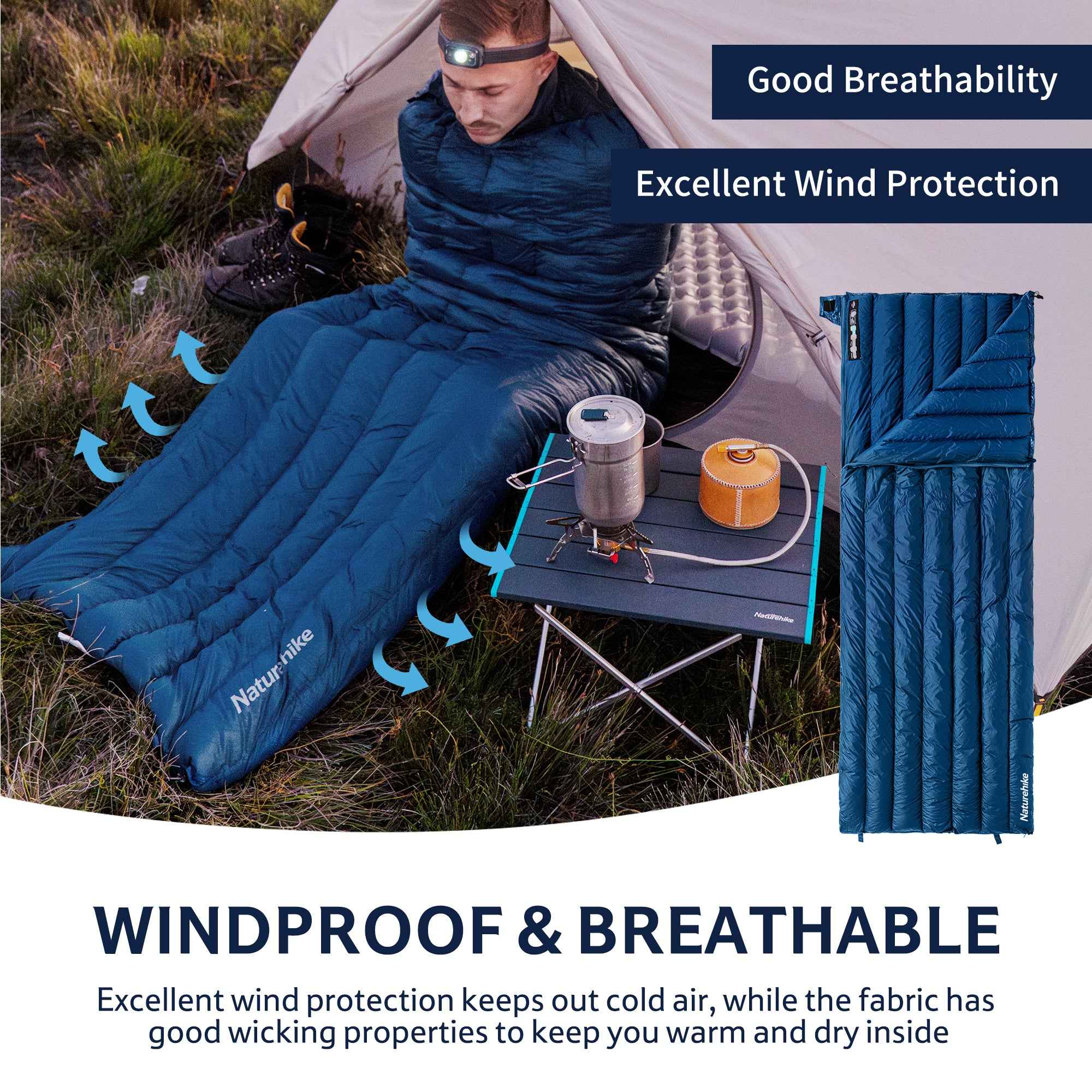CWM400™ Down Ultralight Sleeping Bag 43°F / 6°C