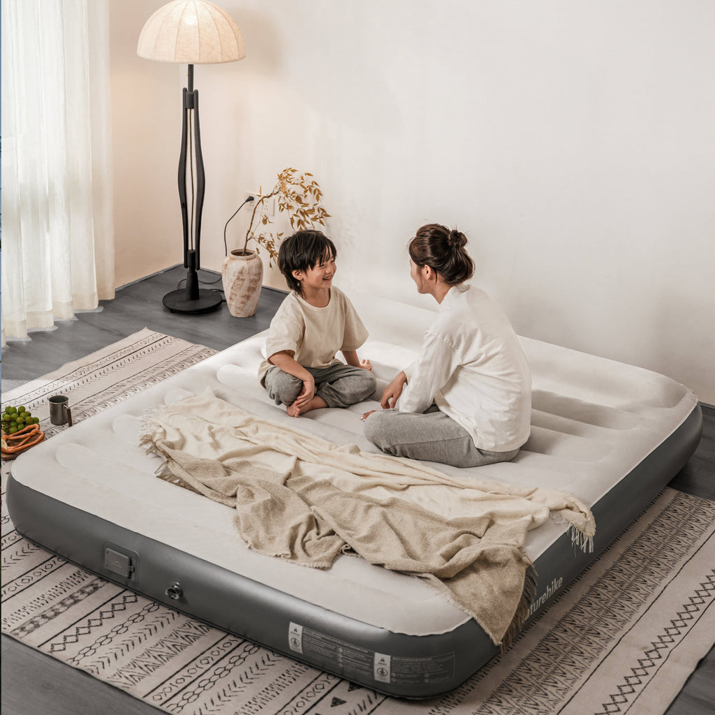 Naturehike Chenjing Grey Built-In Pump With Pillow Inflatable Bed