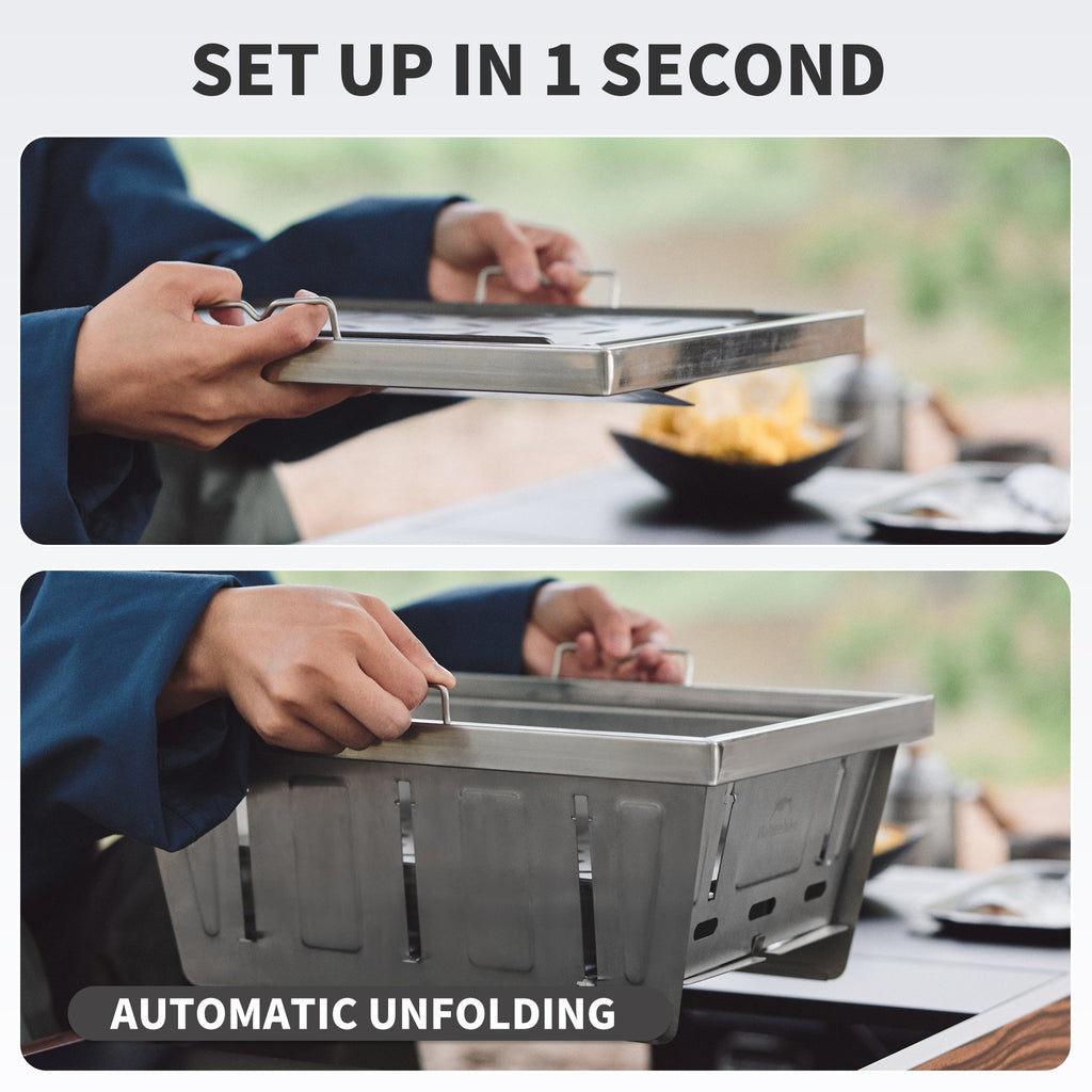 Naturehike Stainless Steel Folding Grill One-Unit (IGT Compatible) (2026)