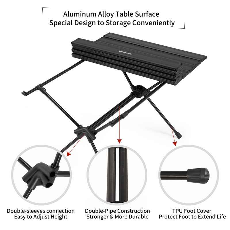 PeakLite™ FT11 Detachable Aluminum Camping Table