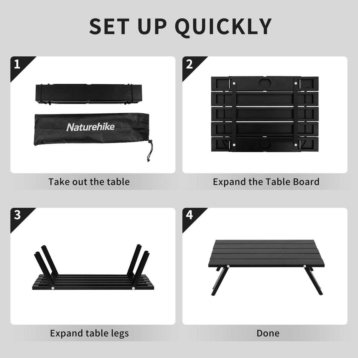 StarCore™ Aluminum Folding Camping Table