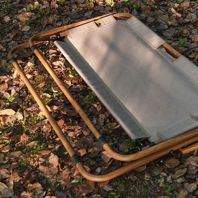 Wood Grain Double Camping Chair