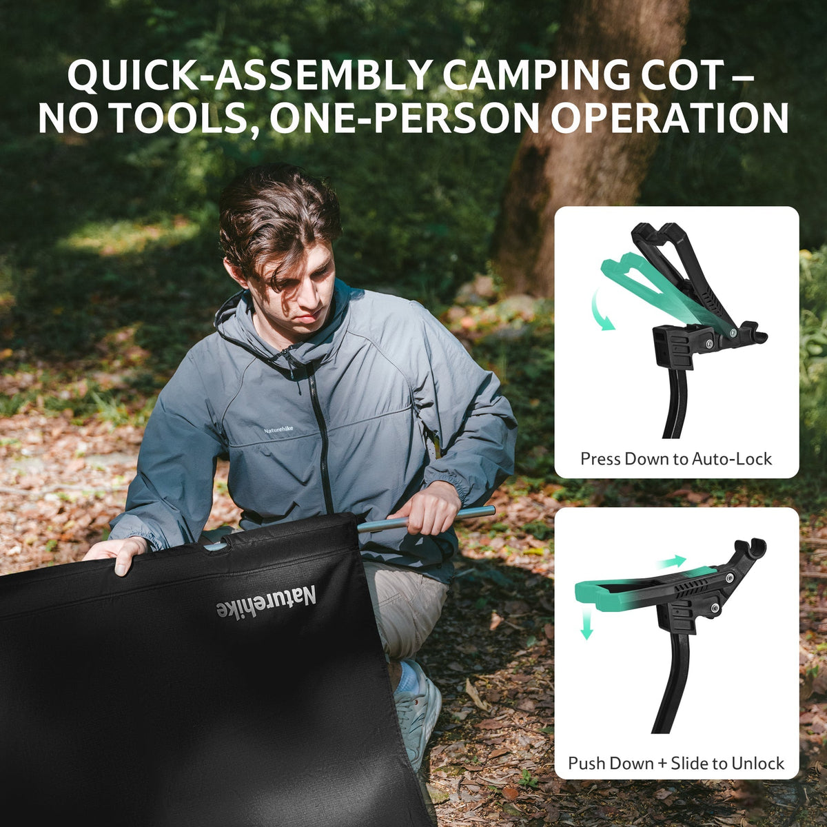 Naturehike XJC08 Greenfield Outdoor Folding Camp Bed (2026)