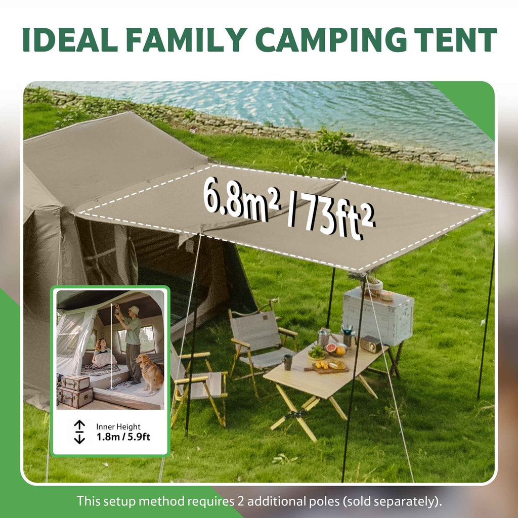 Village™ 6.0 4-Person Instant Cabin Tent