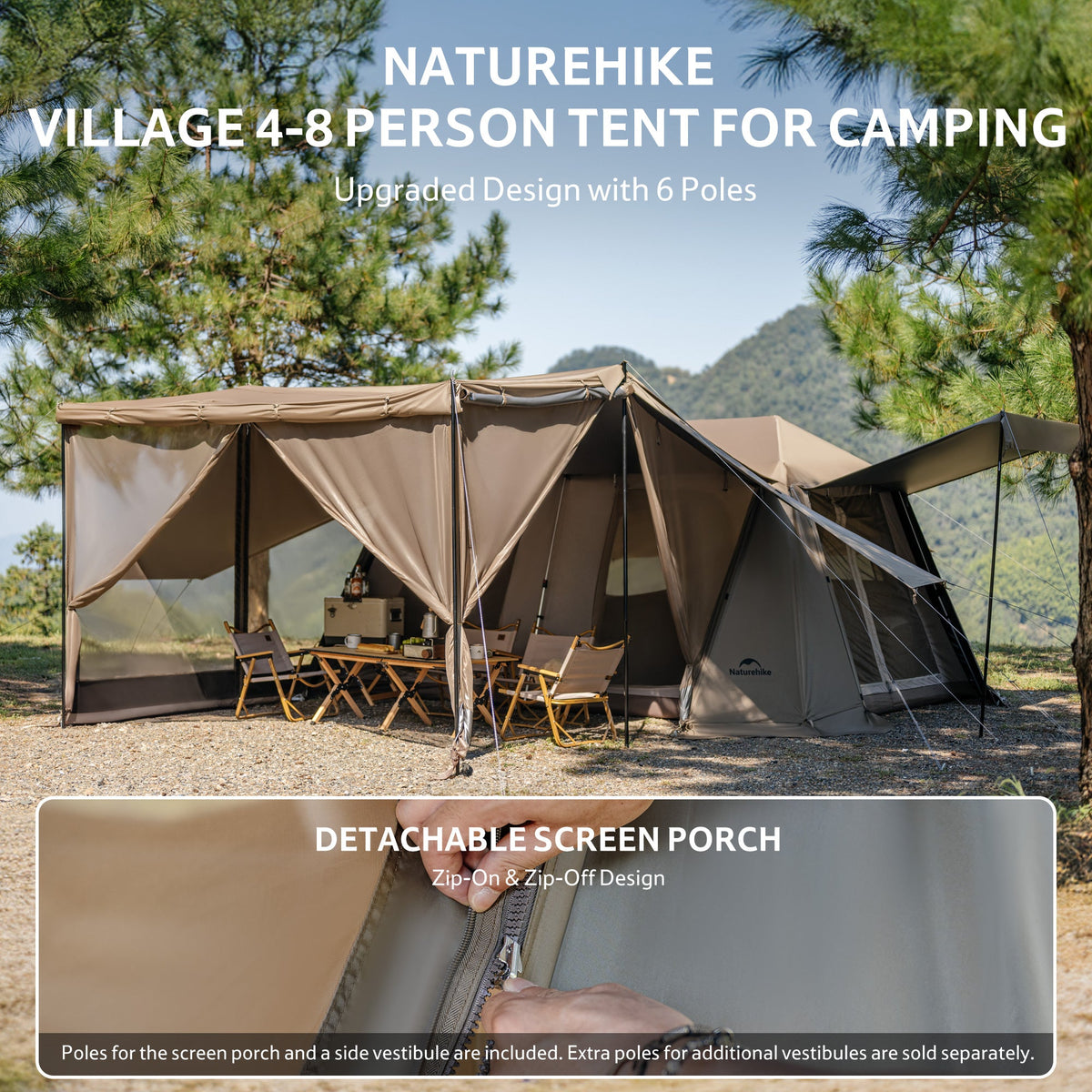 Village™ 13 Flagship PRO 8-Person Instant Cabin Tent