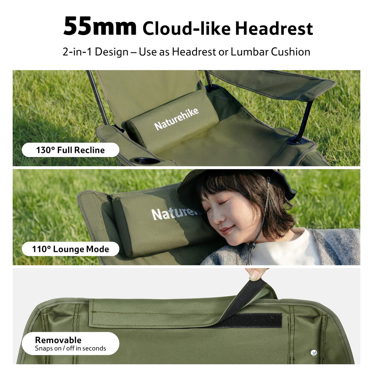SeaStar™ High-Back Camping Chair with Footrest
