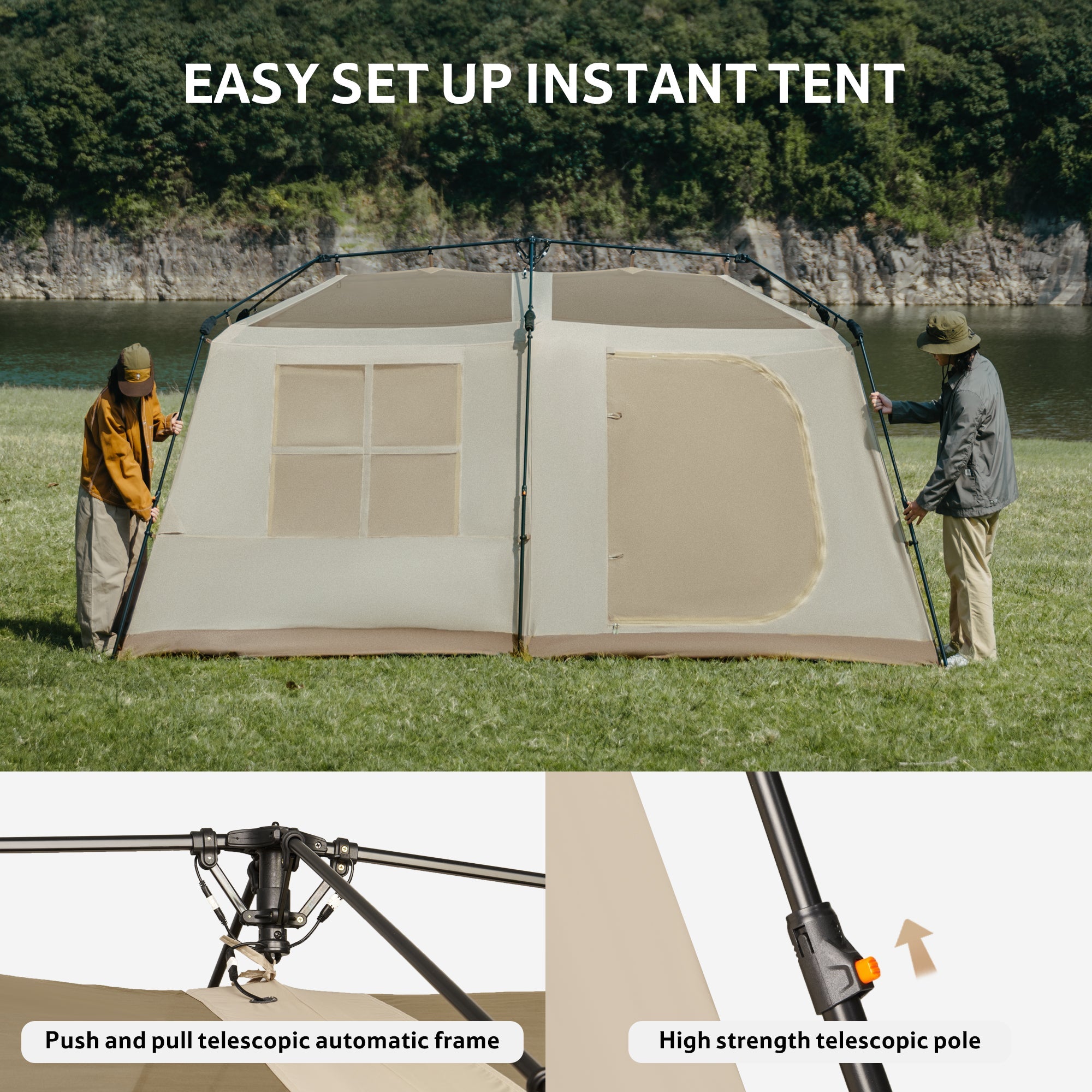Village™ 13 Flagship 8-Person Instant Cabin Tent