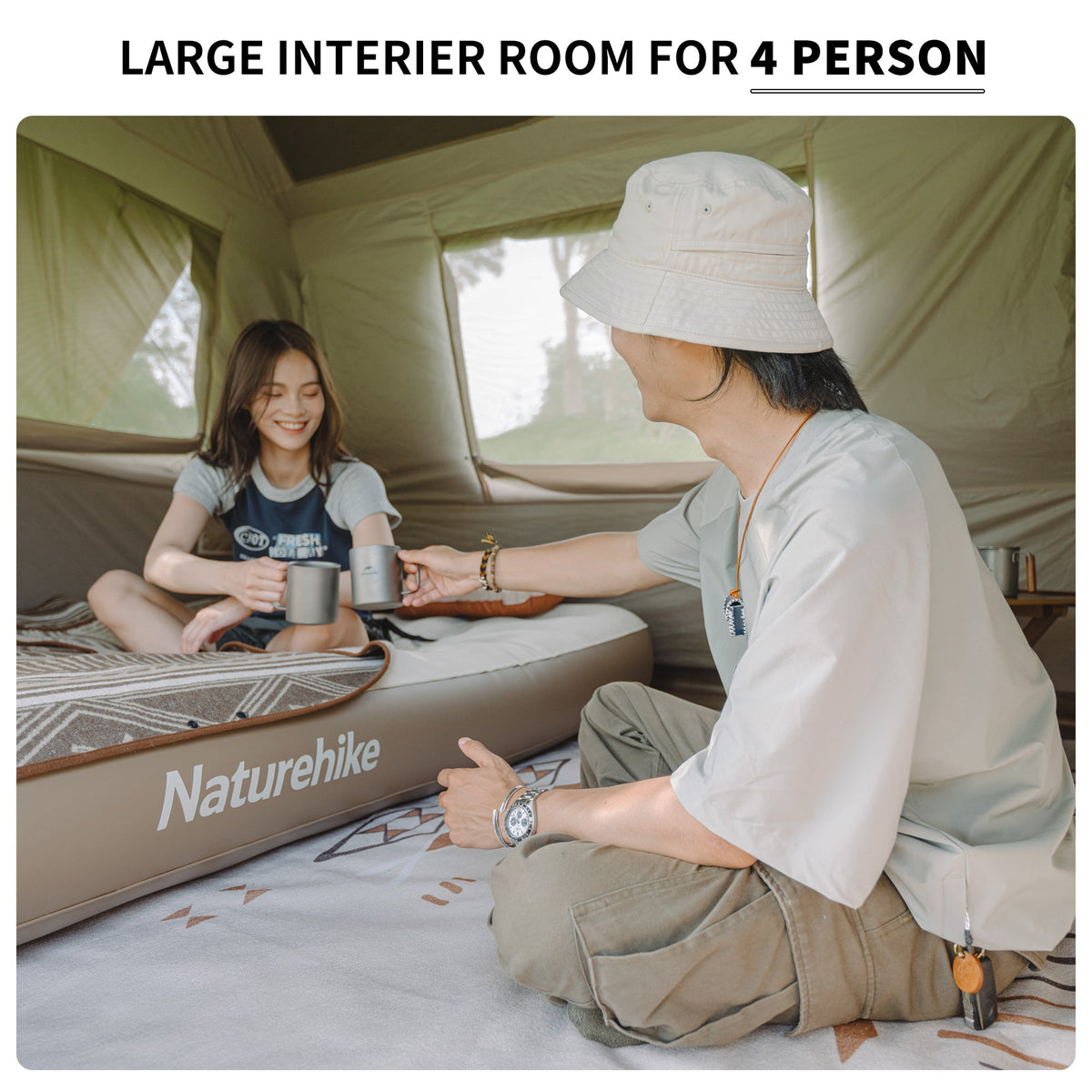 Naturehike Village 6.0 Gen 2 Quick Open Tent Brown (2026)