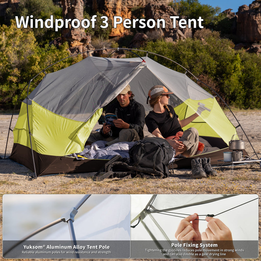 Mongar™ BASE 3-Person Backpacking Tent