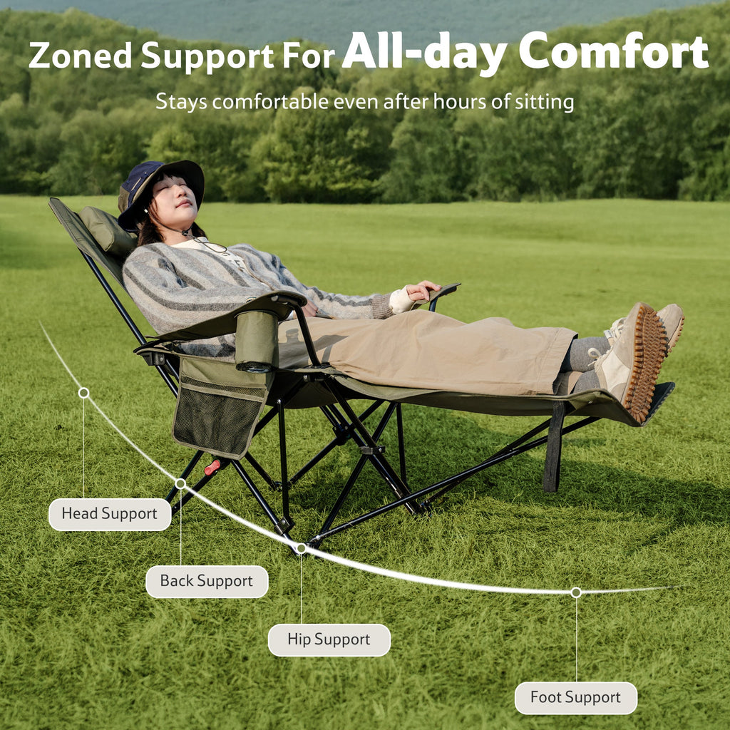 SeaStar™ High-Back Camping Chair with Footrest
