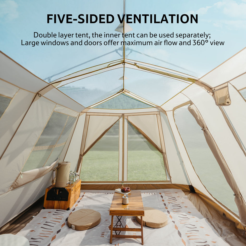 Naturehike Village 13 Flagship 8-Person Automatic Cabin Tent (2026)