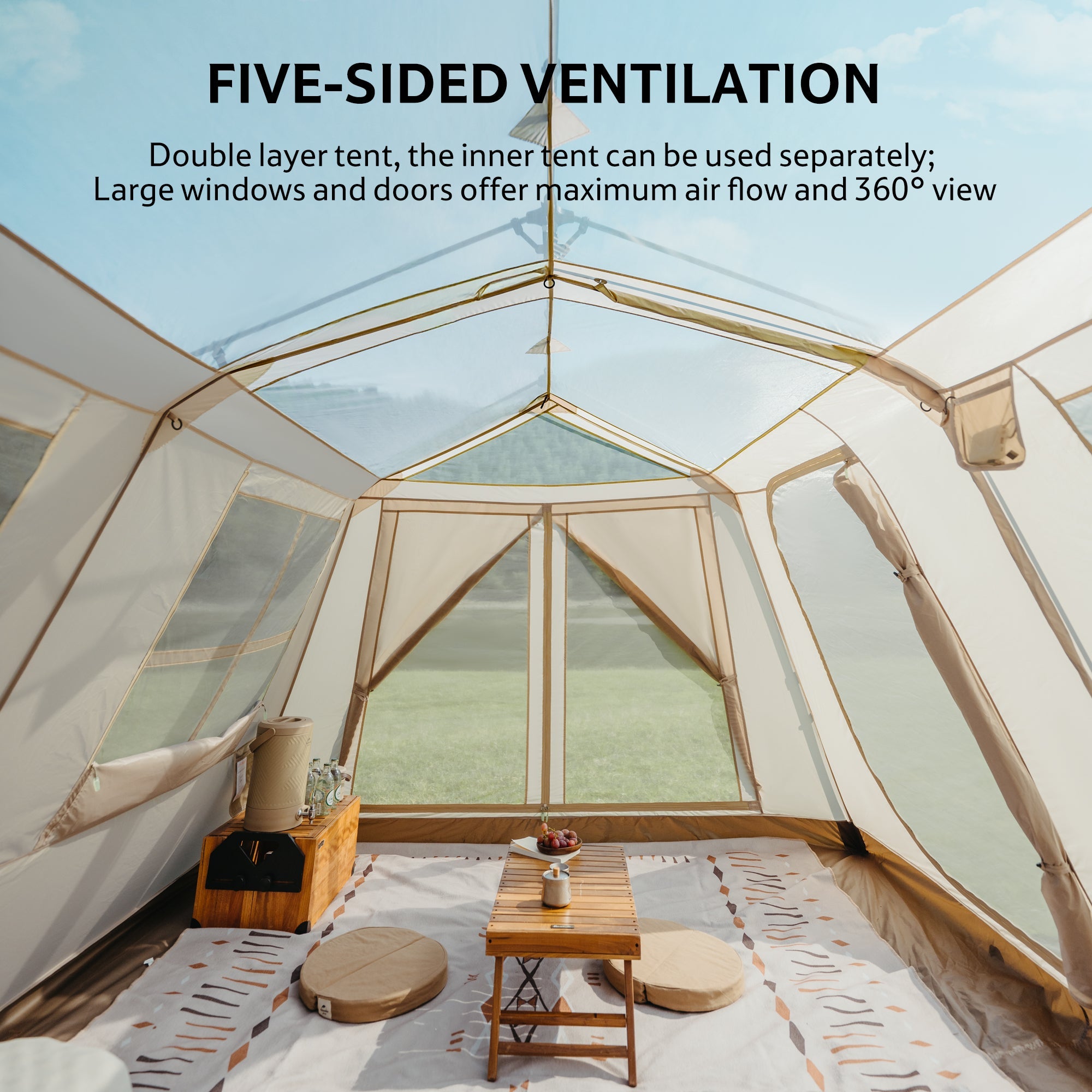 Naturehike Village 13 Flagship 8-Person Automatic Cabin Tent (2026)