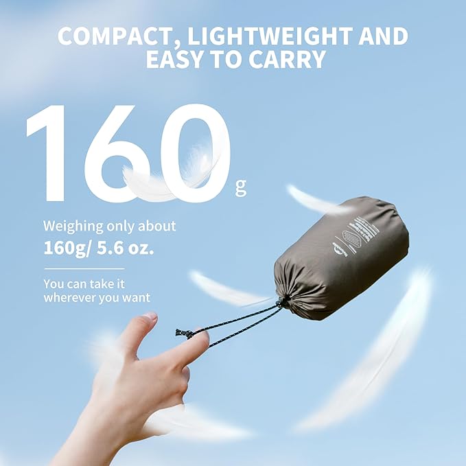 YuGu™ Hybrid Foam-Inflatable Camping Pillow