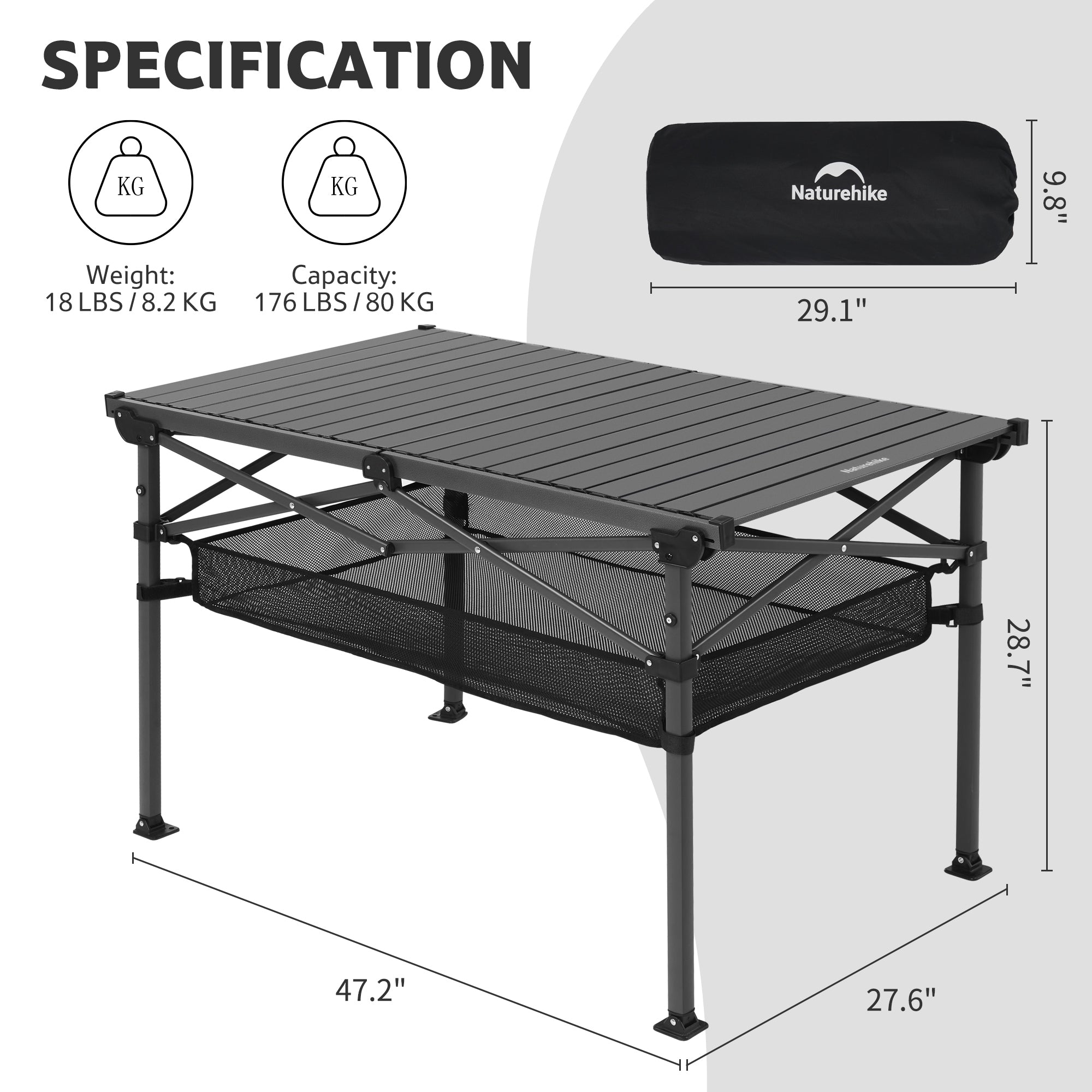 StarCore™ H01 Portable Folding Camping Table