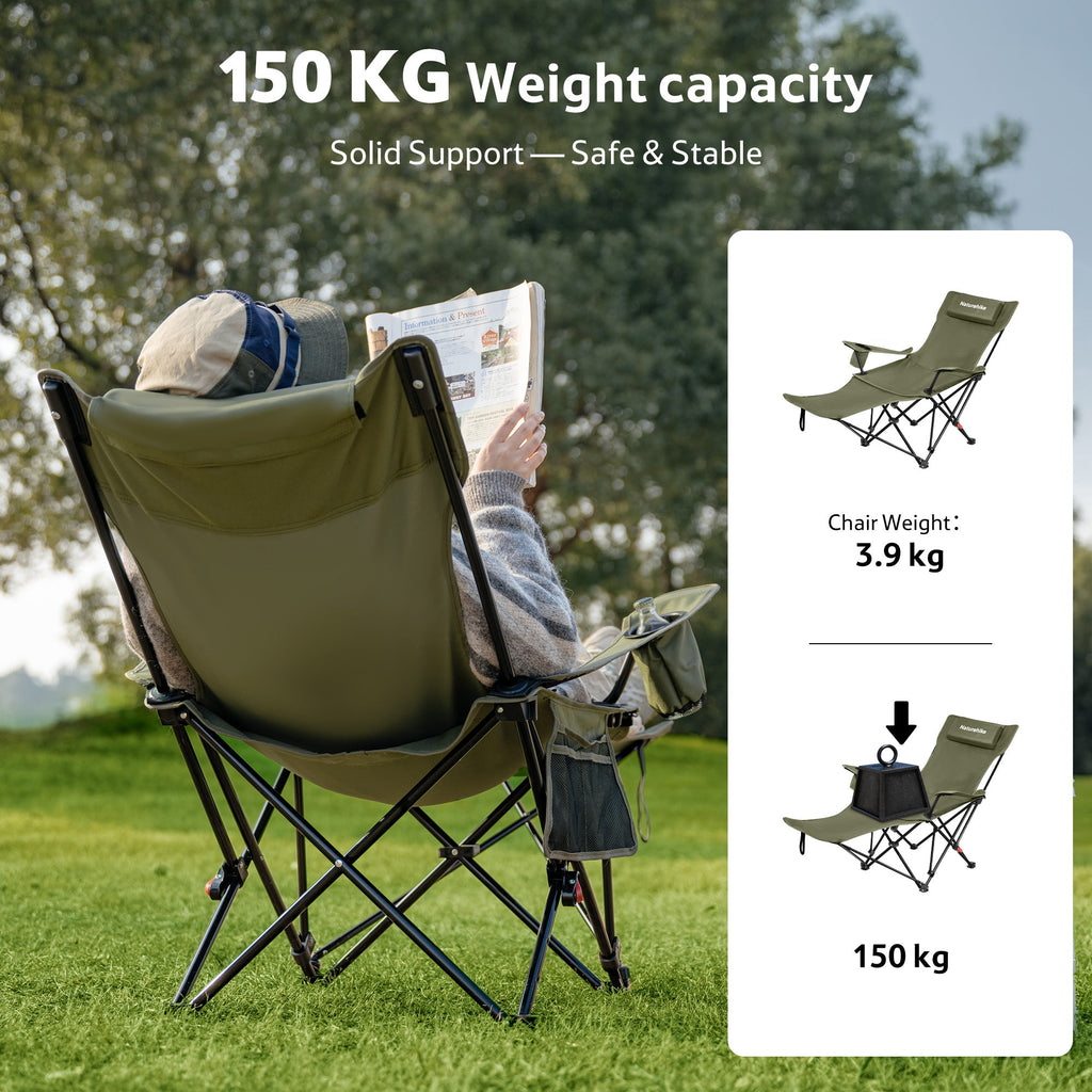 SeaStar™ High-Back Camping Chair with Footrest