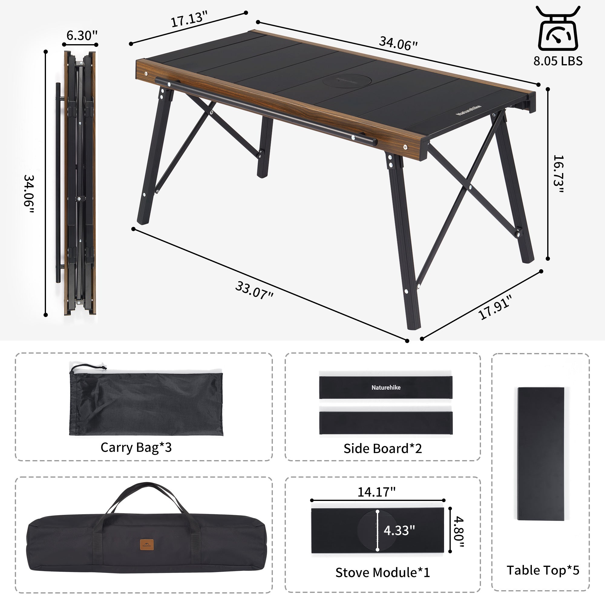 Naturehike IGT Quick Opening Folding Table (IGT Compatible) (2026)