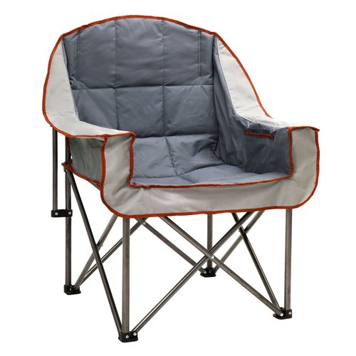 SUNNYFEEL Oversized Extra Large Padded Camping Chair, Outdoor Portable Folding Camp Chair, Large Camp Lounge Chairs Heavy Duty for Adults, Fishing, Sports, Trip