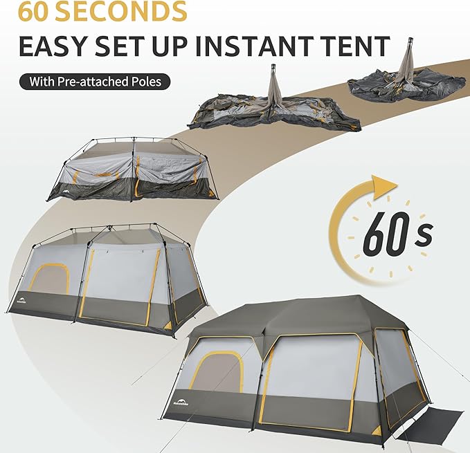 Cape™ 8-Person Pop-Up Camping Tent
