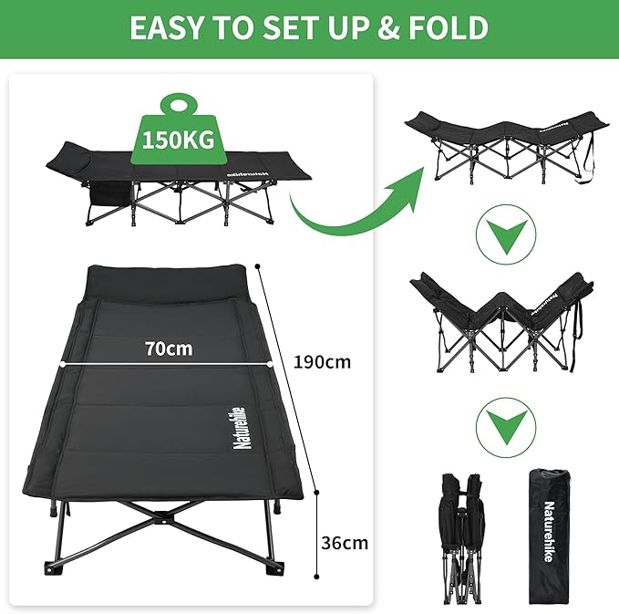 TrekField™ Folding Camping Cot