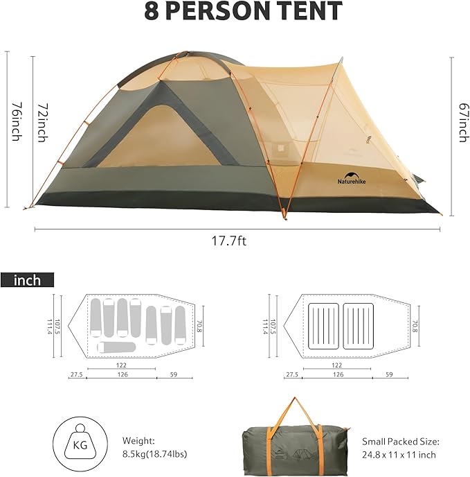KOTA™ 8-Person Camping Tent
