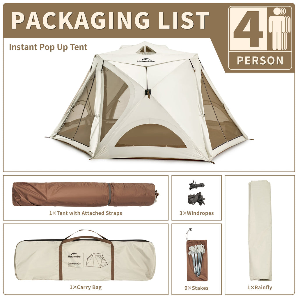 Cubby™ Instant Pop-up Camping Tent