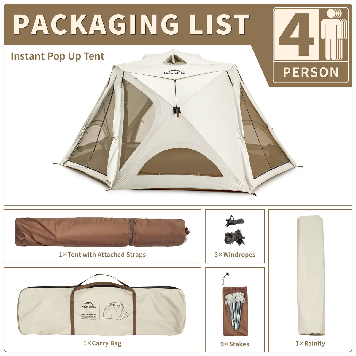 Cubby™ Instant Pop-up Camping Tent