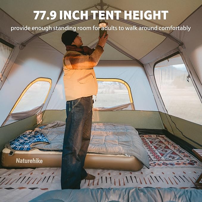 Naturehike Cape™ 8-Person Pop-Up Camping Tent (2026)
