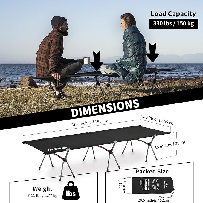ArmyWild™ XJC04 Folding Camping Cot
