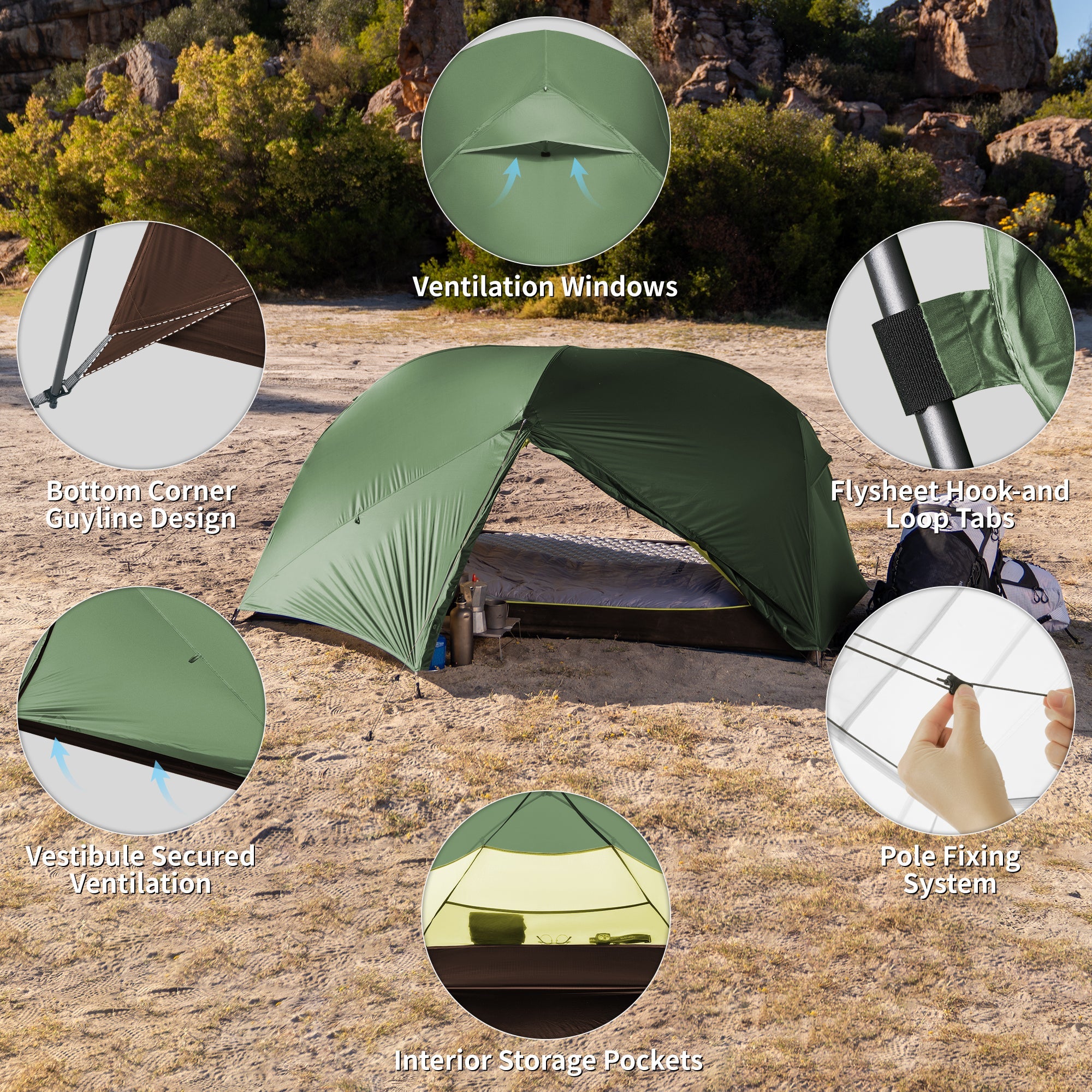 Mongar™ BASE 2-Person Backpacking Tent