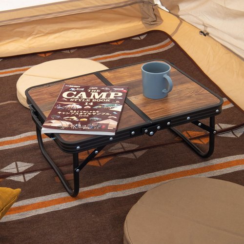 Naturehike Folding Camping Table, Portable Tables with Adjustable Legs, 20.87×15.75×9.05 Inch Foldable Camp Pinic Tables with Carry Bag for Outdoor Camping, BBQ, Travel - Small Retro