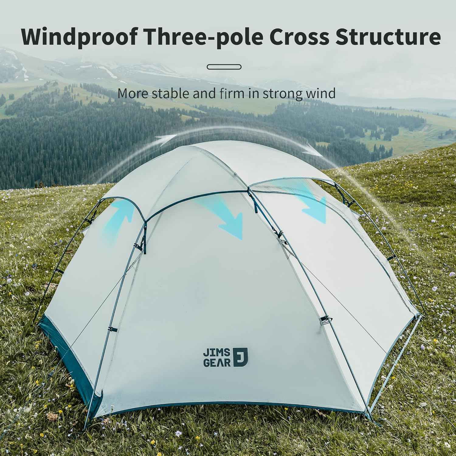 JIMS™ 1-Person Ultralight 4-Season Tent