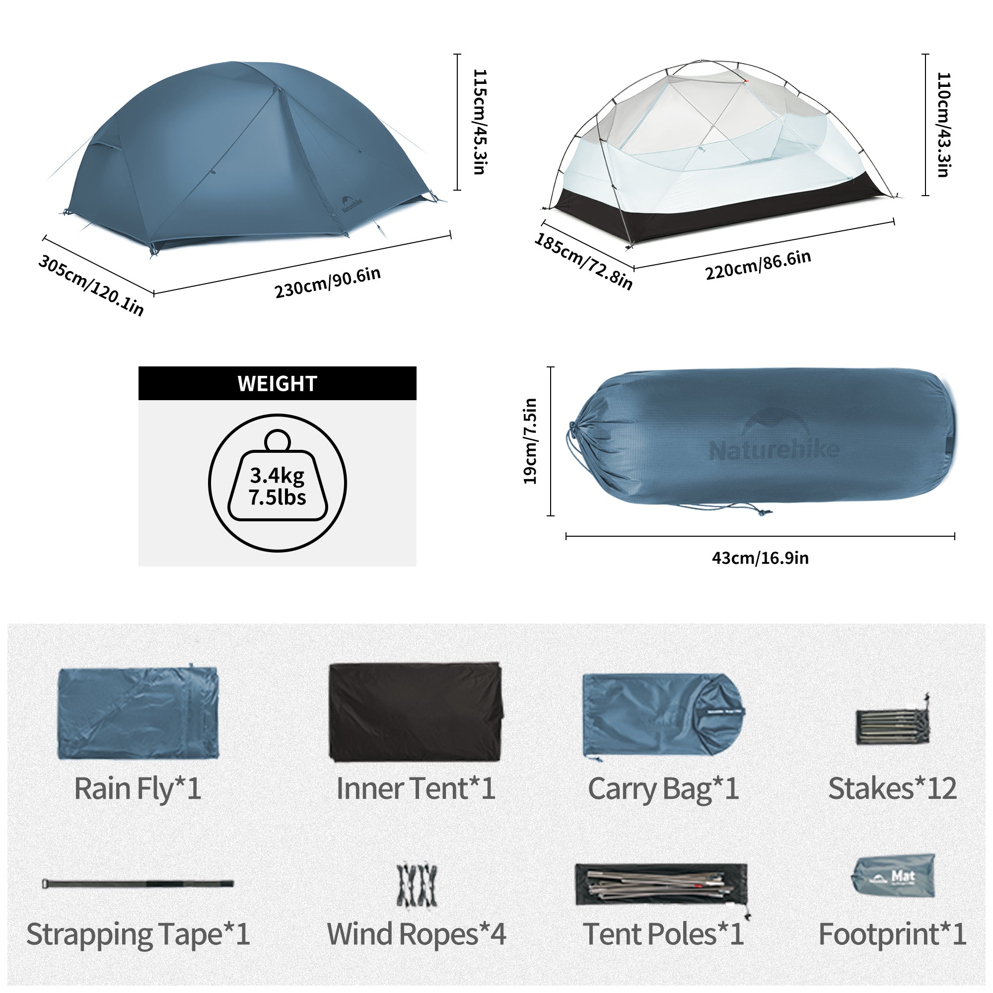 Mongar™ BASE 3-Person Backpacking Tent