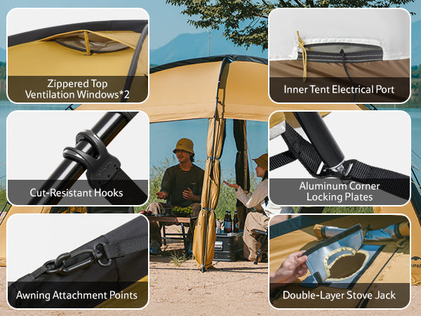 Naturehike Dune™ 10.9 Pro 4-Person Hot Tent (2026)