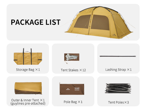 Naturehike Dune™ 10.9 Pro 4-Person Hot Tent (2026)