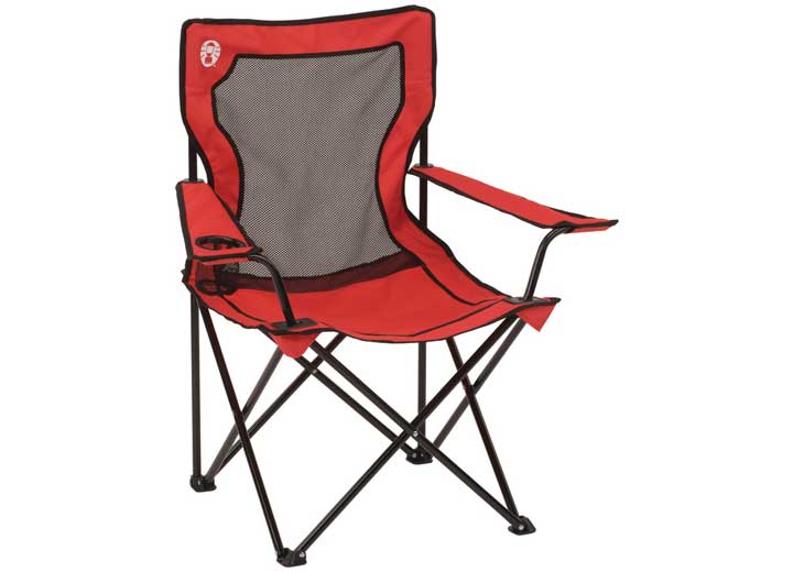 Coleman Quad Chair with Mesh Back & Cup Holder