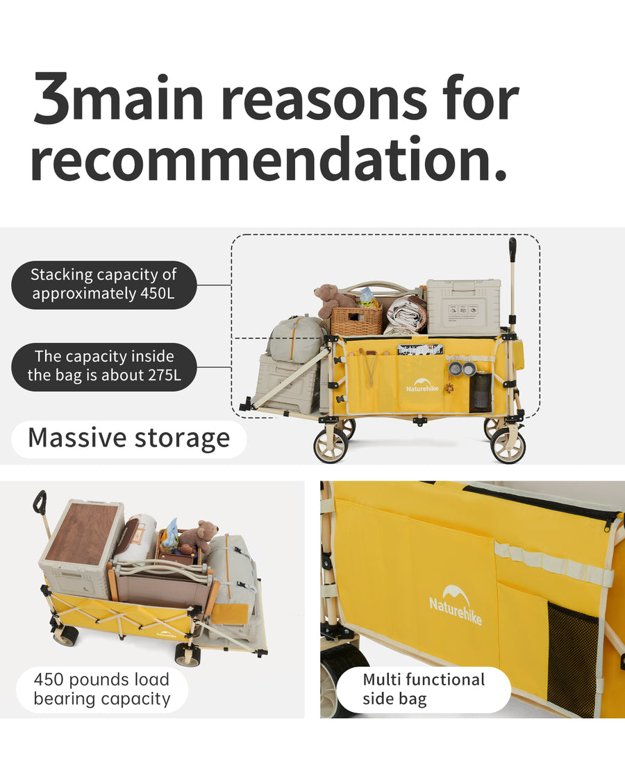 Naturehike Light Folding gathering camping Wagon (2026)