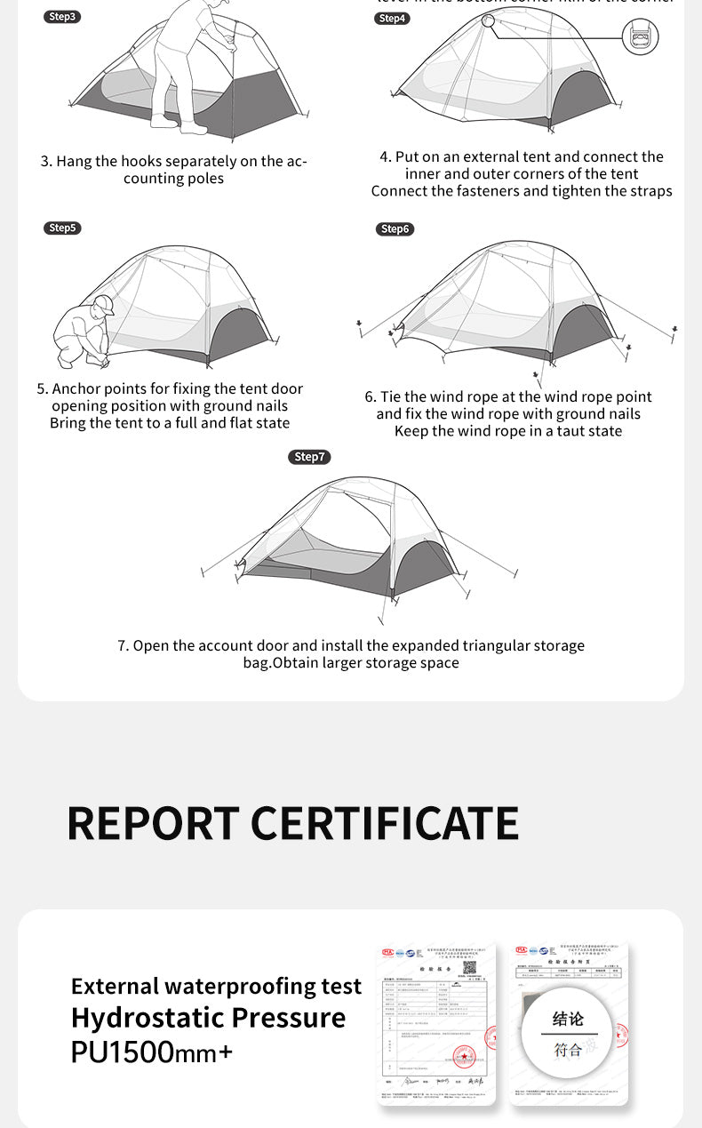 Naturehike Star River™ 2-Person Ultralight Backpacking Tent (2026)