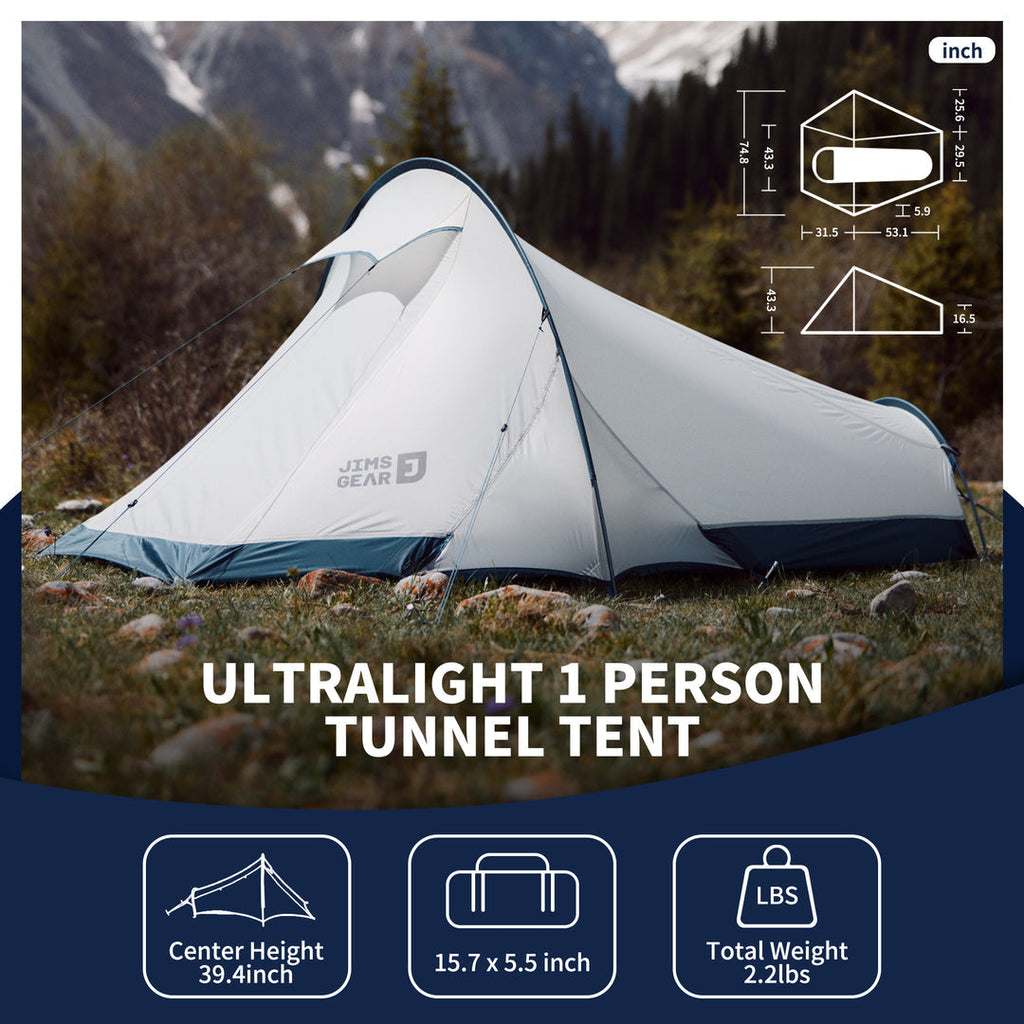 DABAN™ 1-Person Ultralight 4-Season Tunnel Tent
