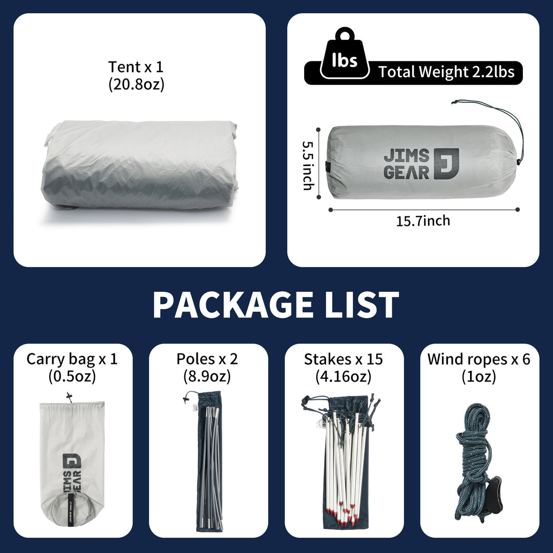 DABAN™ 1-Person Ultralight 4-Season Tunnel Tent