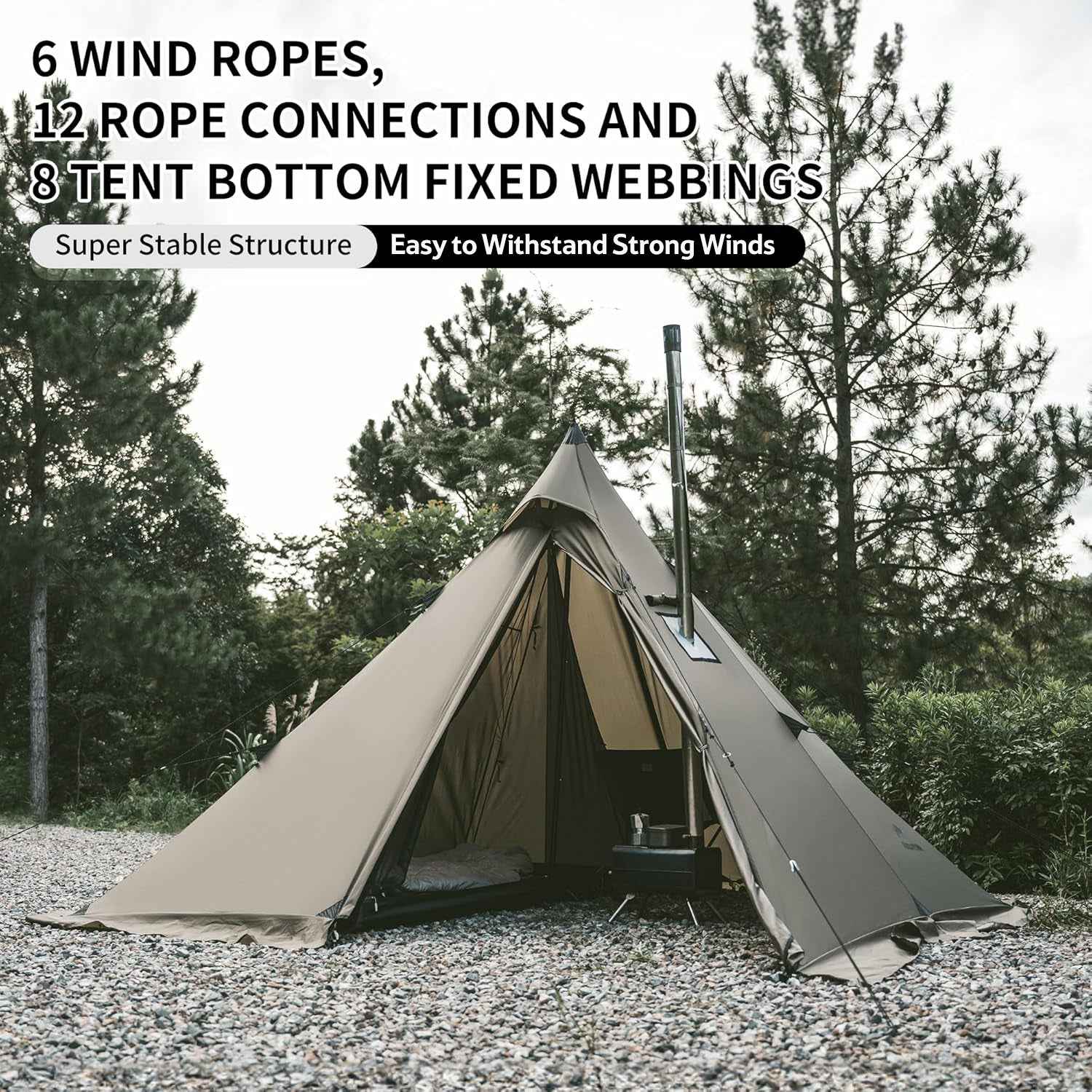 Ranch Fire™ 4-Person Pyramid Hot Tent