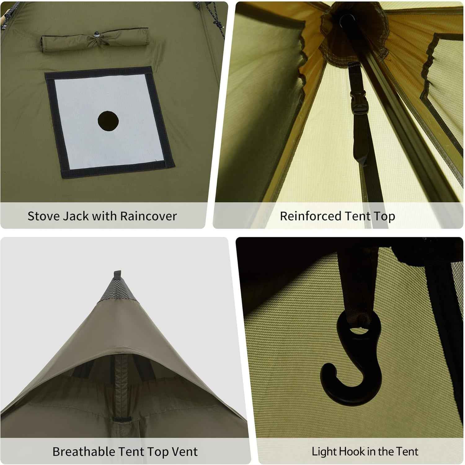 Ranch Fire™ 4-Person Pyramid Hot Tent