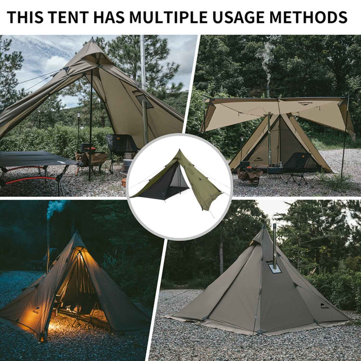 Ranch Fire™ 4-Person Pyramid Hot Tent