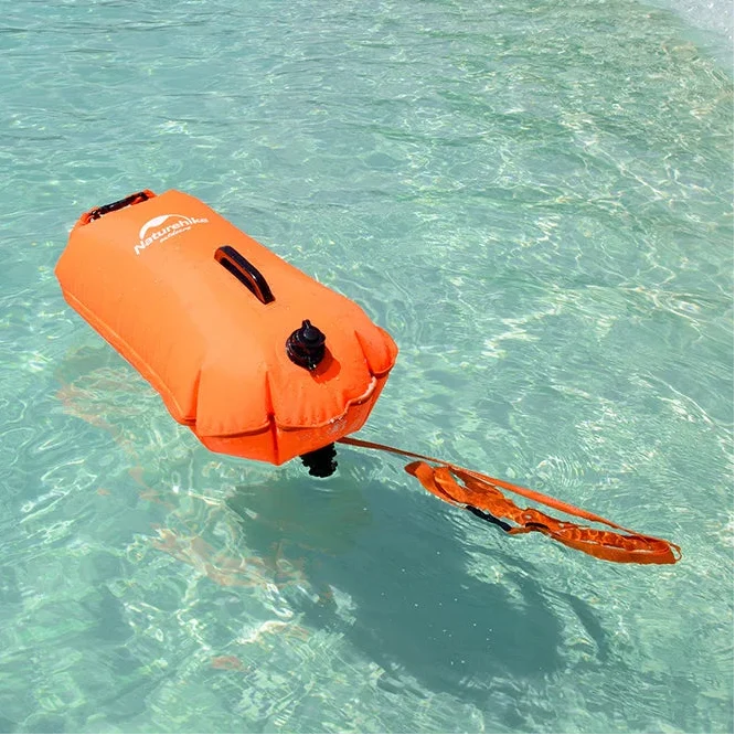 Naturehike 28L Inflatable Swimming Buoy & Waterproof Dry Bag – Dual Airbag, Adjustable Belt