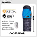 Naturehike Cicada Wing CW700 Down Envelope Sleeping Bag - With Hood (2026)