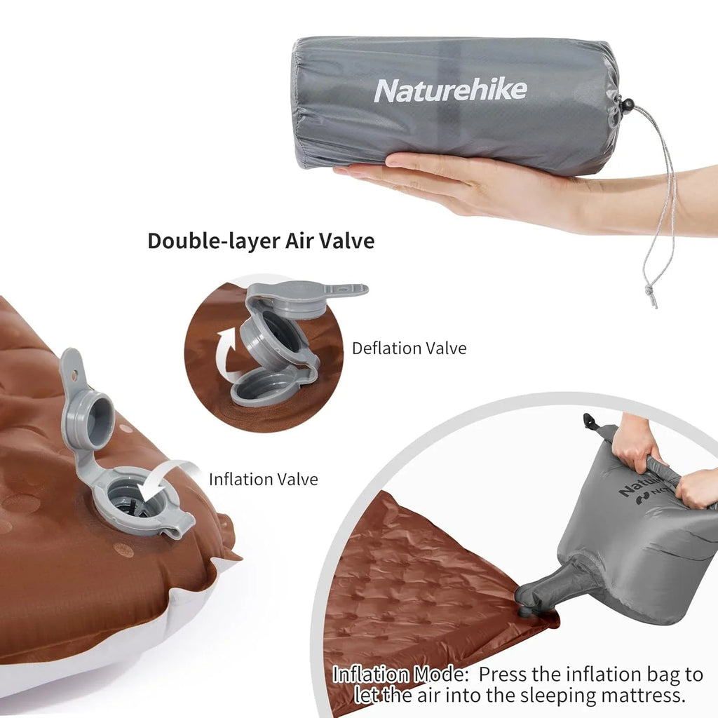Naturehike Ultralight Inflatable Sleeping Pad R Value 5.8