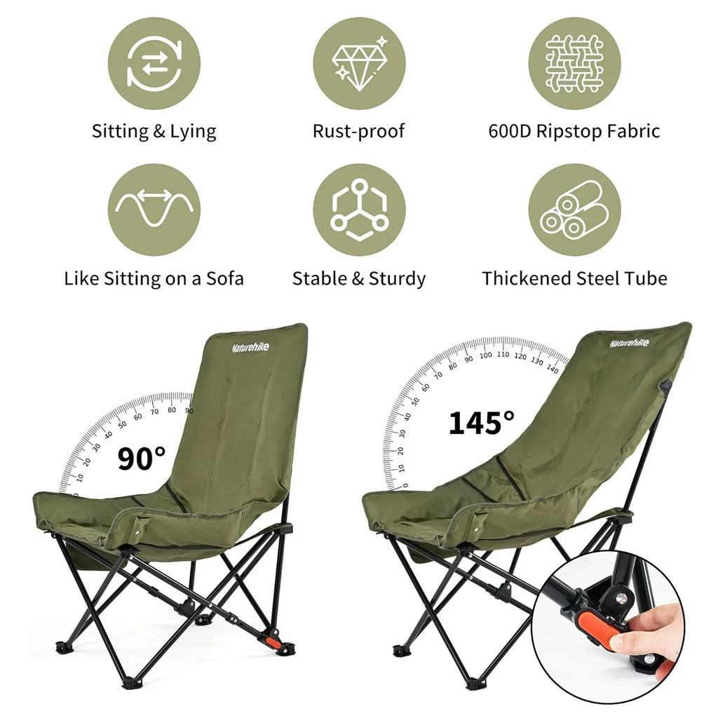 Naturehike Moon Chair Folding Lounge Camping Outdoor Seat